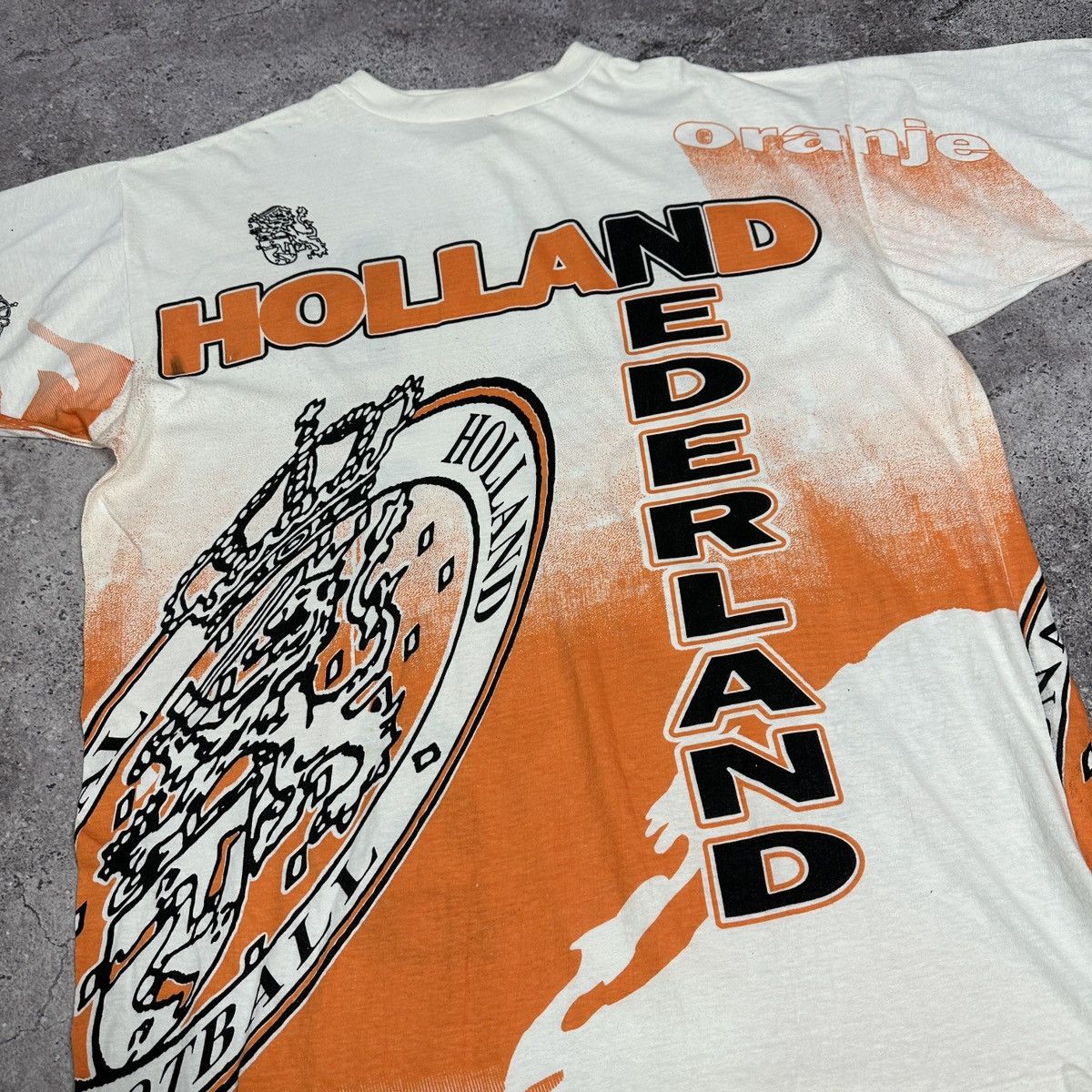 Vintage Vintage 90s Holland Nederland Football AOP tee Championship Size US XXL / EU 58 / 5 - 10 Thumbnail