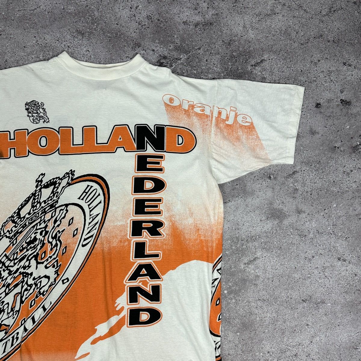 Vintage Vintage 90s Holland Nederland Football AOP tee Championship Size US XXL / EU 58 / 5 - 3 Thumbnail