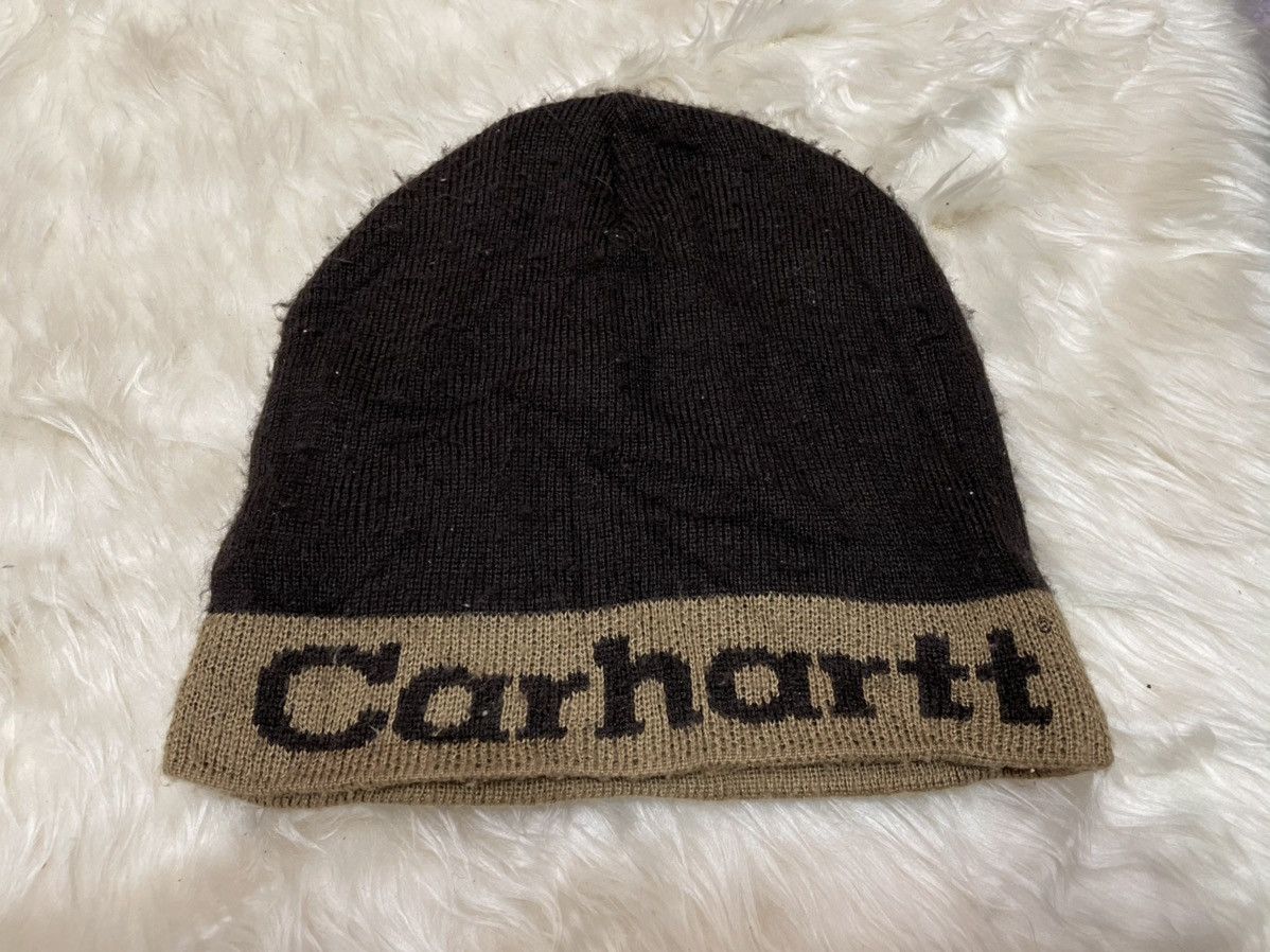 Carhartt × Vintage Vintage Carhatt Beanie Hat Size ONE SIZE - 1 Thumbnail