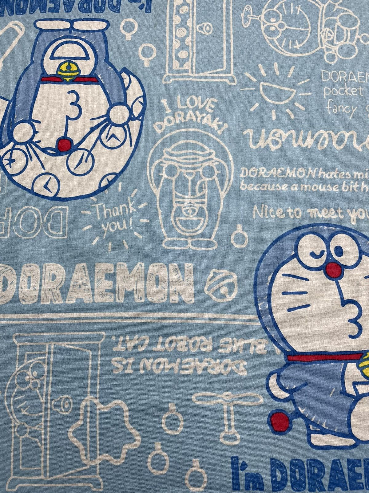 Anime × Cartoon Network × Japanese Brand Doremon Handkercheif / Bandana/ Pocletsquare Size ONE SIZE - 4 Thumbnail