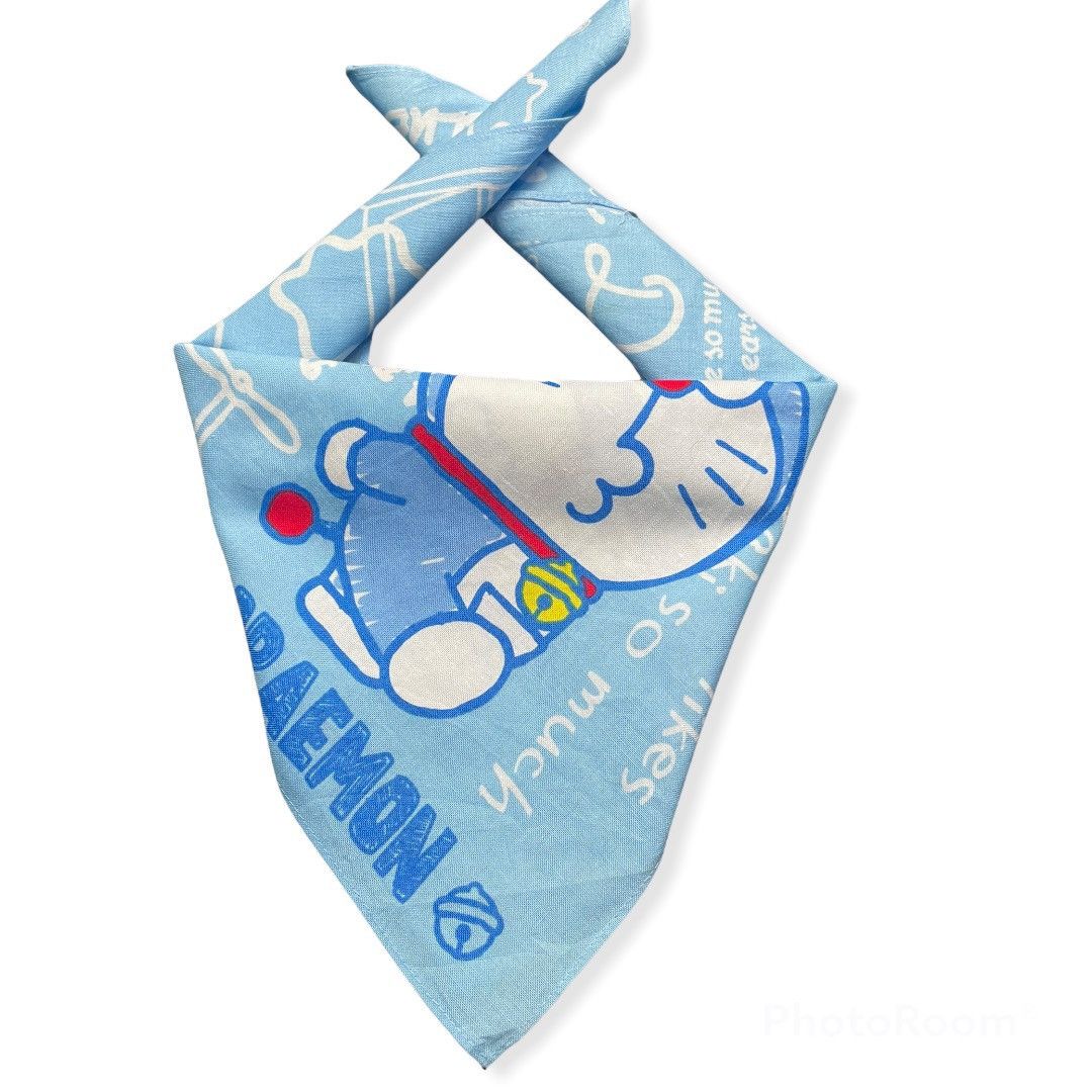 Anime × Cartoon Network × Japanese Brand Doremon Handkercheif / Bandana/ Pocletsquare Size ONE SIZE - 2 Thumbnail