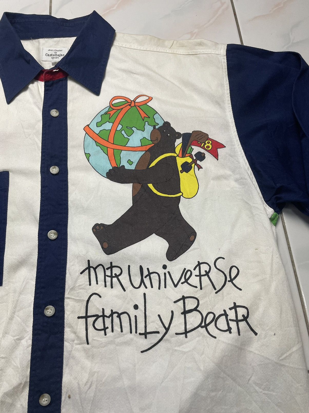 Designer × Jean Charles De Castelbajac × Vintage Vintage Bear Jean.Charles de Castelbajac Button Up Size S / US 4 / IT 40 - 4 Thumbnail