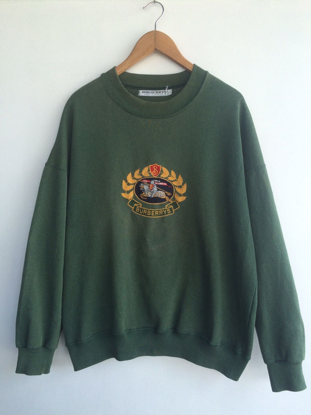 Burberry Vintage Burberrys Made In England Big Logo Sweatshirt