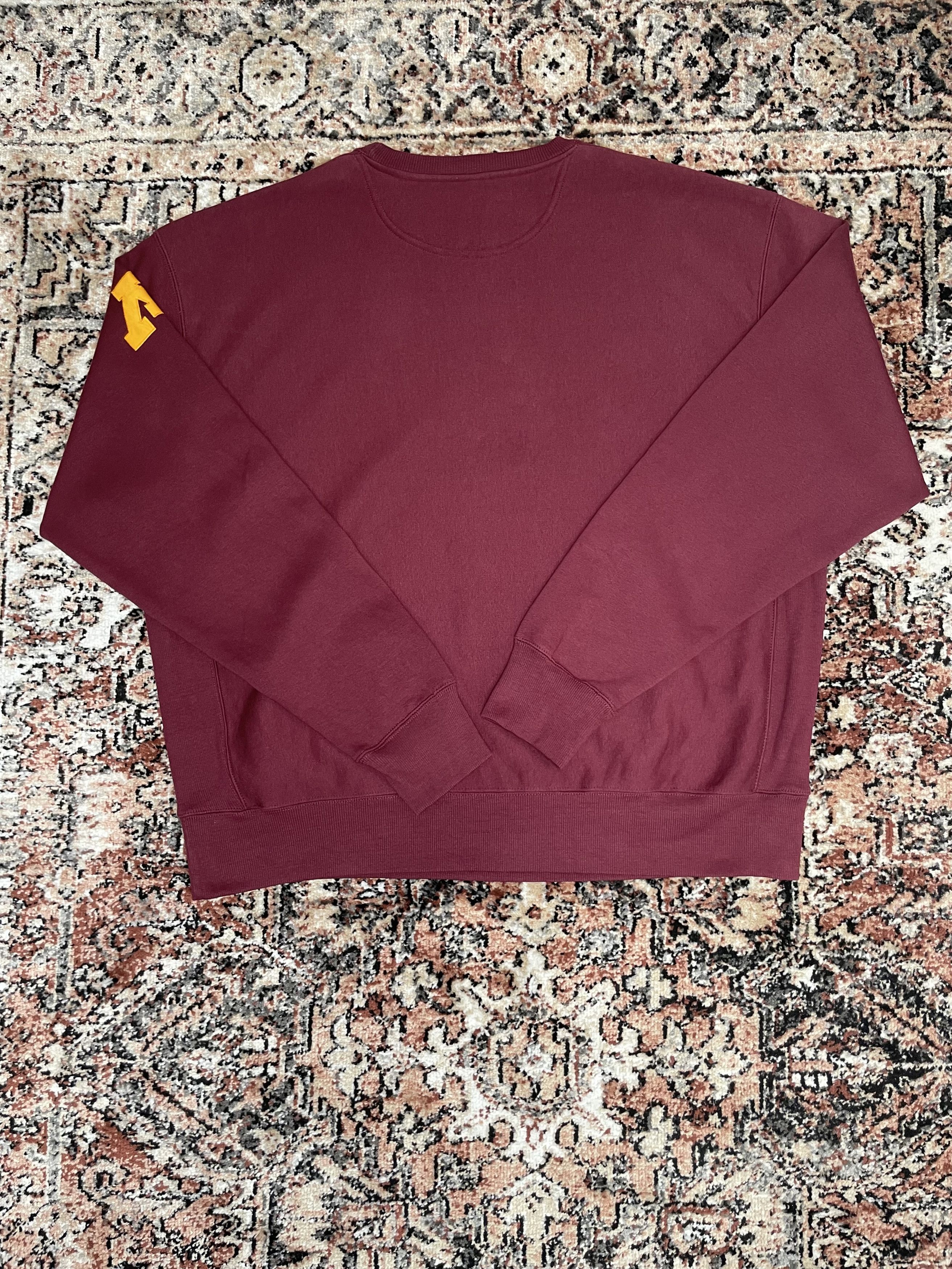 Vintage Signature Sportswear - Minnesota Burgundy Crewneck Size US XL / EU 56 / 4 - 2 Thumbnail