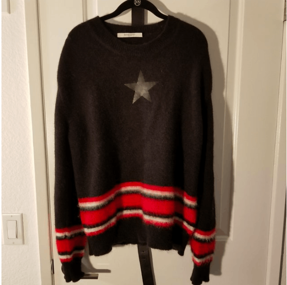 Givenchy Star Mohair Sweater Size US M / EU 48-50 / 2 - 1 Thumbnail