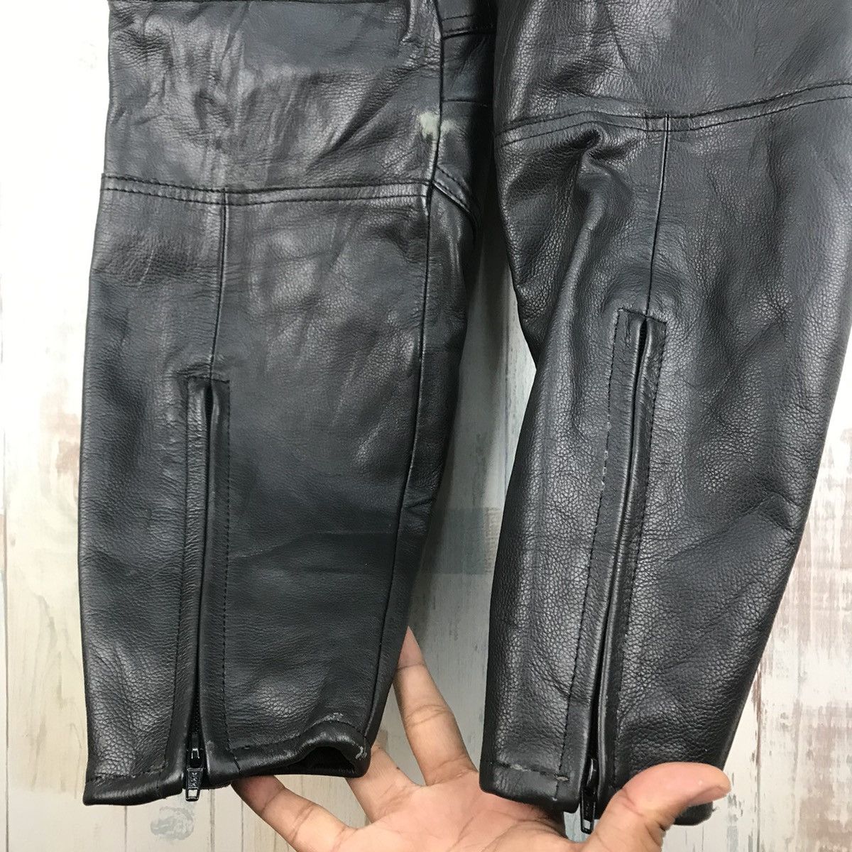 Sports Specialties Vintage Nankai Motorcycle Racing Leather Pants Size US 30 / EU 46 - 7 Thumbnail