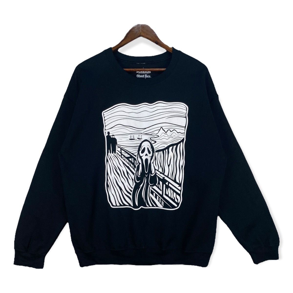 Vintage Scream Ghost Face Sweatshirt Size US L / EU 52-54 / 3 - 1 Thumbnail