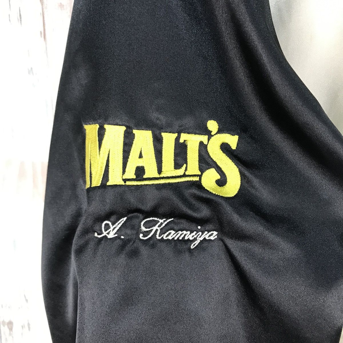 MLB Vintage Suntory Malt’s Baseball Team Bomber Jacket Size US M / EU 48-50 / 2 - 6 Thumbnail