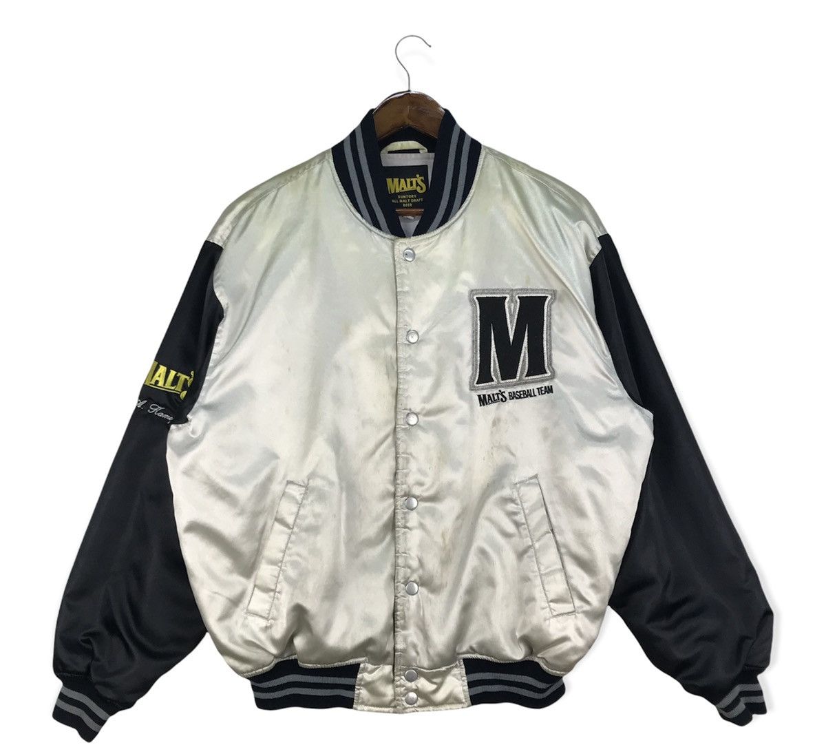MLB Vintage Suntory Malt’s Baseball Team Bomber Jacket Size US M / EU 48-50 / 2 - 1 Thumbnail