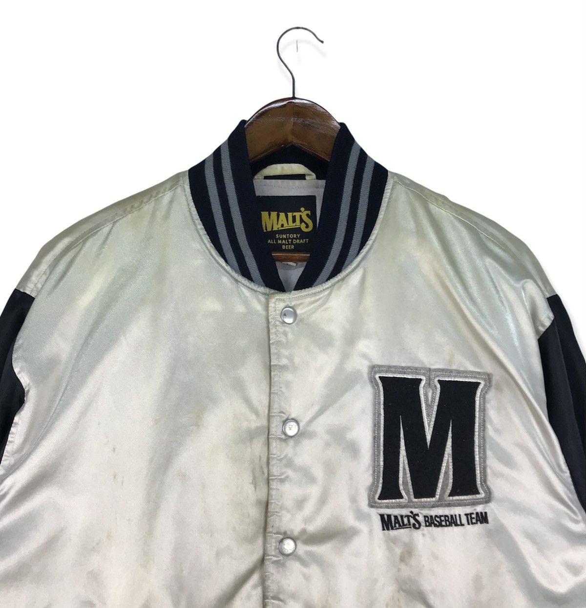 MLB Vintage Suntory Malt’s Baseball Team Bomber Jacket Size US M / EU 48-50 / 2 - 2 Thumbnail
