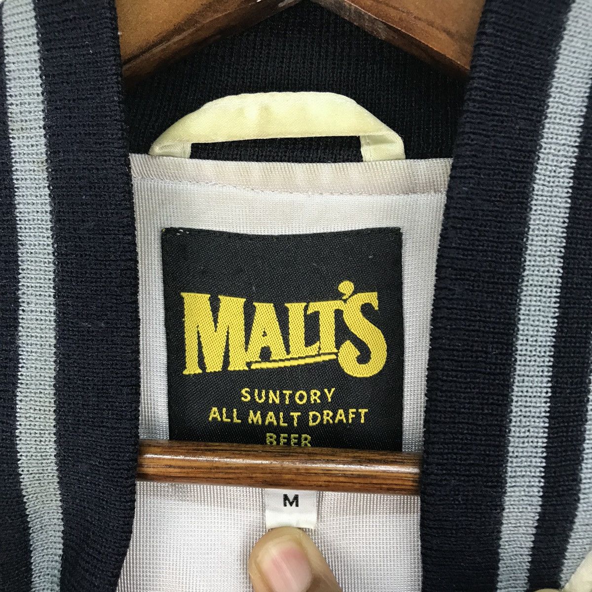 MLB Vintage Suntory Malt’s Baseball Team Bomber Jacket Size US M / EU 48-50 / 2 - 8 Thumbnail