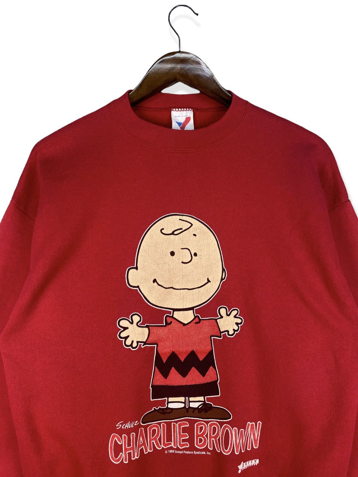 Peanuts Vintage Charlie Brown Sweatshirt Size US L / EU 52-54 / 3 - 2 Thumbnail