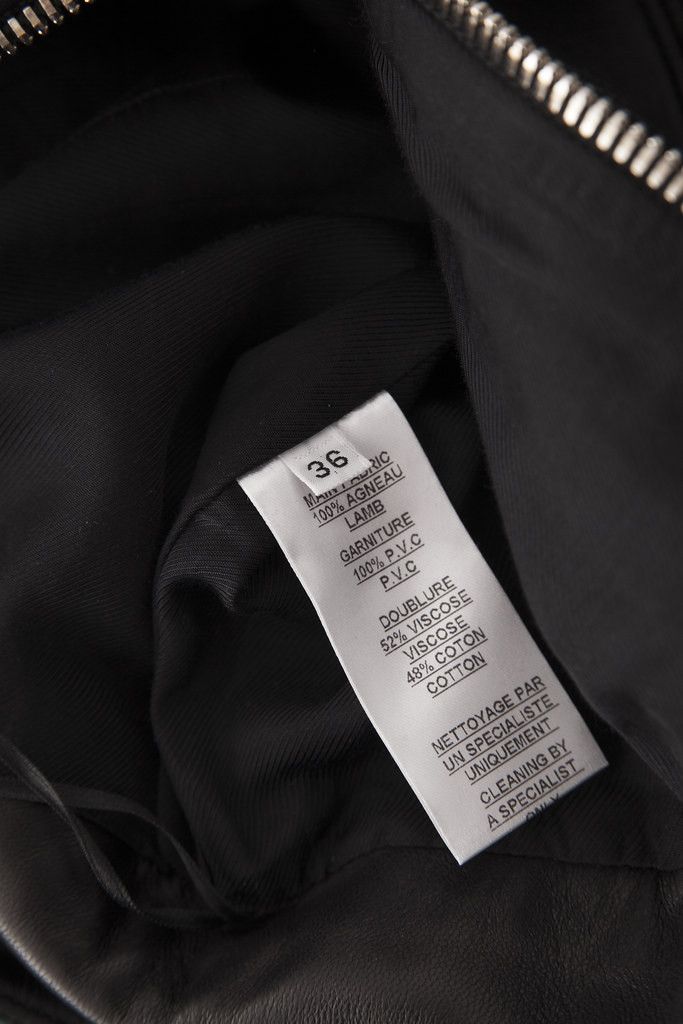 Balmain Leather skirt with transparent insert Size 26" / US 2 / IT 38 - 7 Thumbnail