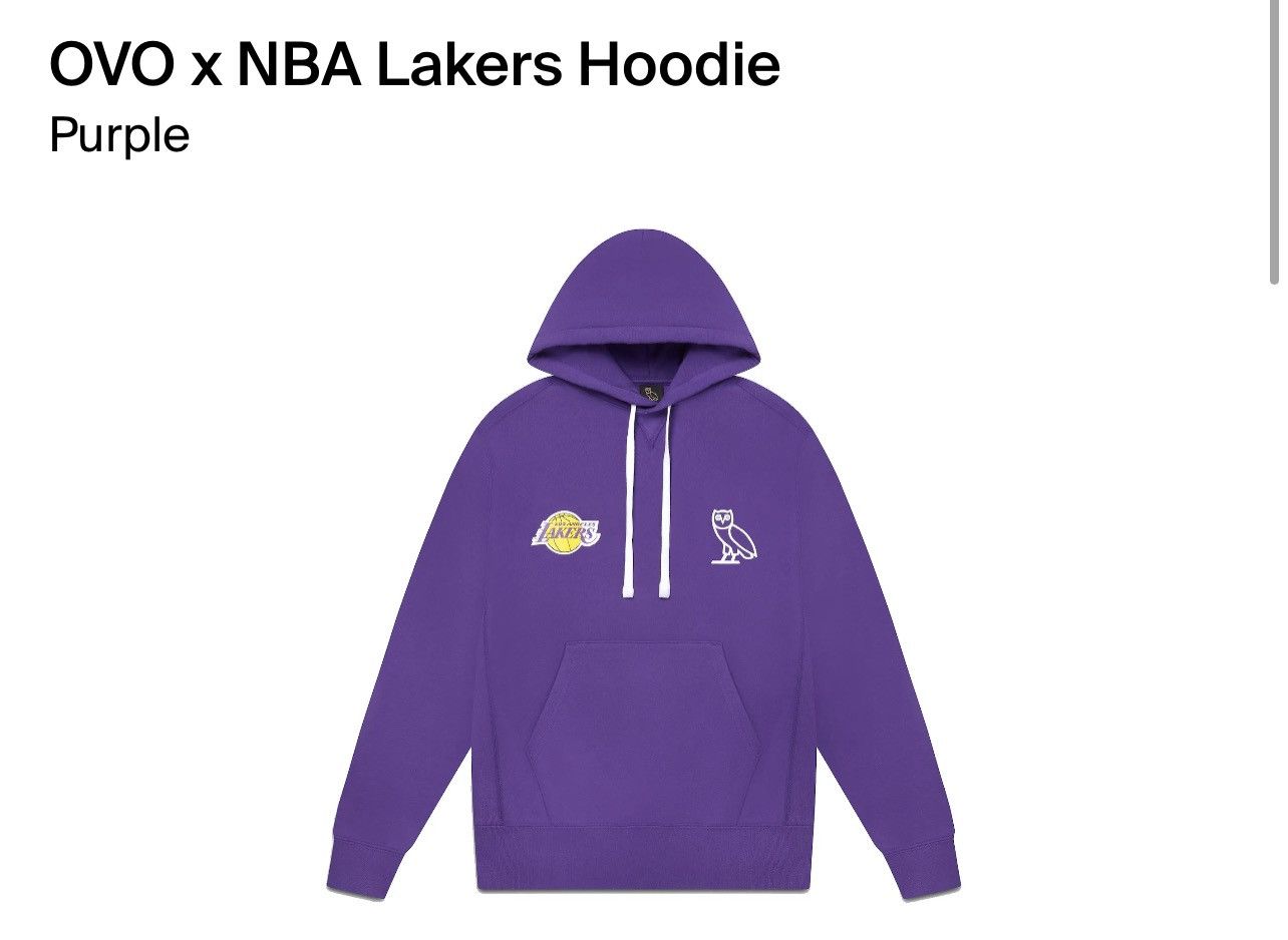 OVO x NBA Lakers Hoodie Purple