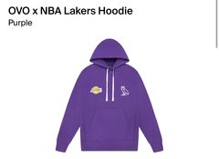 Ovo x NBA Lakers Varsity Jacket Purple