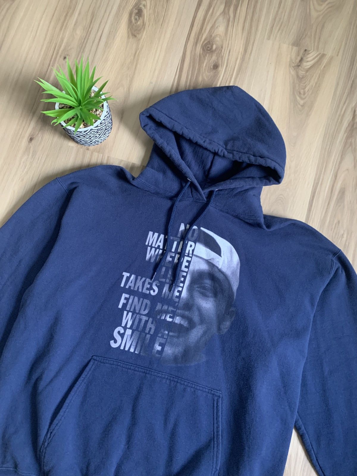 Band Tees Mac Miller No Matter Where Life Takes Me Hoodie Navy Blue Size US XL / EU 56 / 4 - 2 Thumbnail
