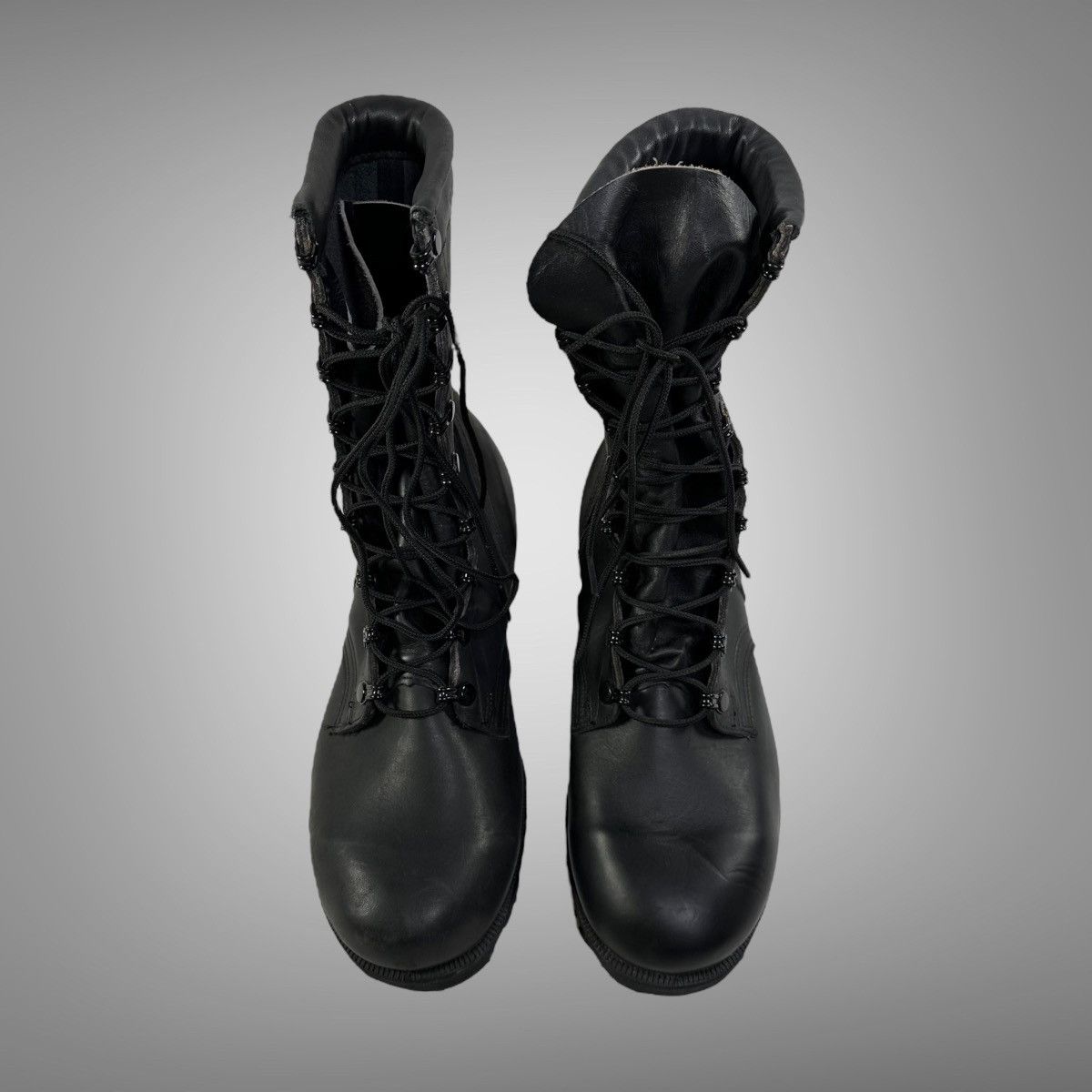 Vintage Vintage 1970s black leather military combat boots Size US 9 / EU 42 - 3 Thumbnail