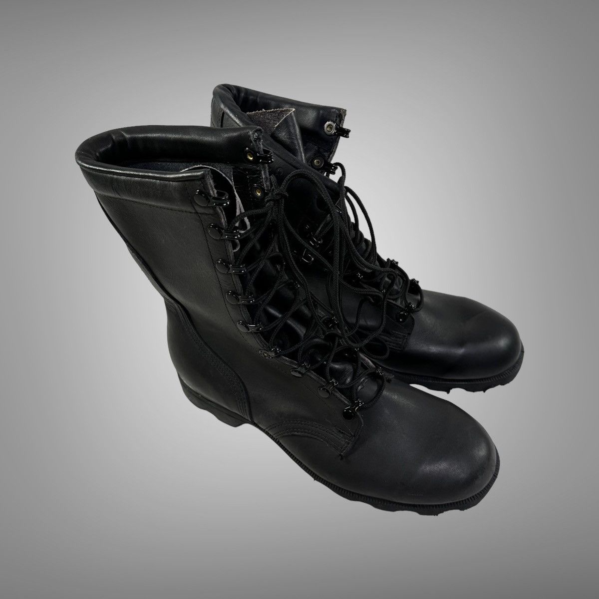 Vintage Vintage 1970s black leather military combat boots Size US 9 / EU 42 - 4 Thumbnail