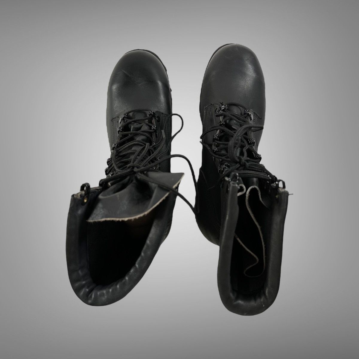 Vintage Vintage 1970s black leather military combat boots Size US 9 / EU 42 - 2 Thumbnail