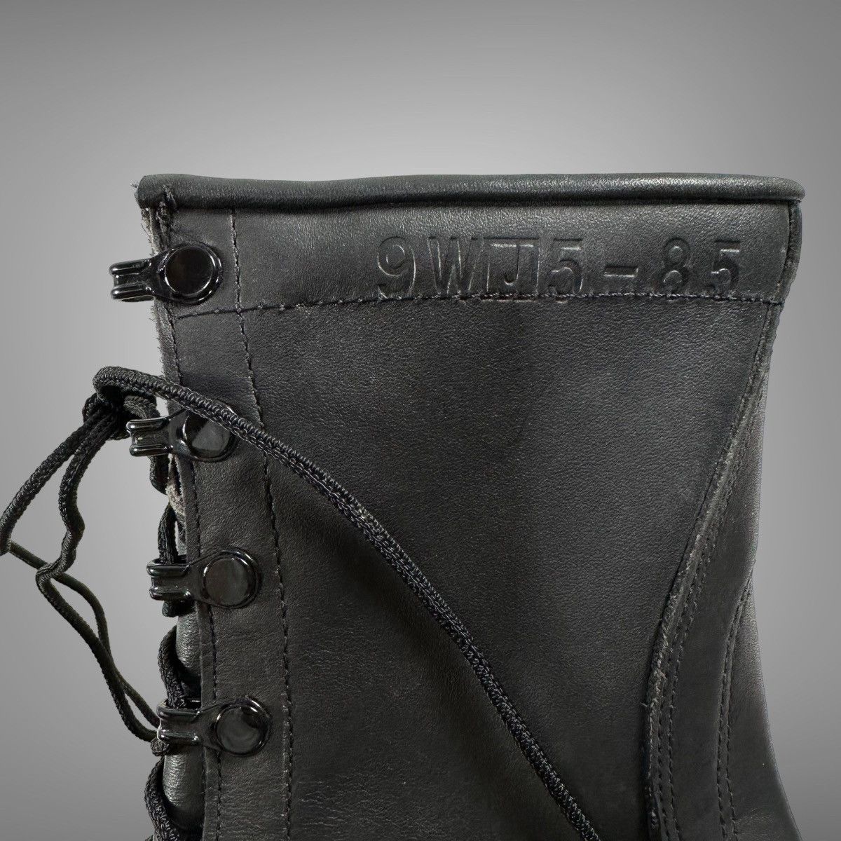 Vintage Vintage 1970s black leather military combat boots Size US 9 / EU 42 - 5 Thumbnail
