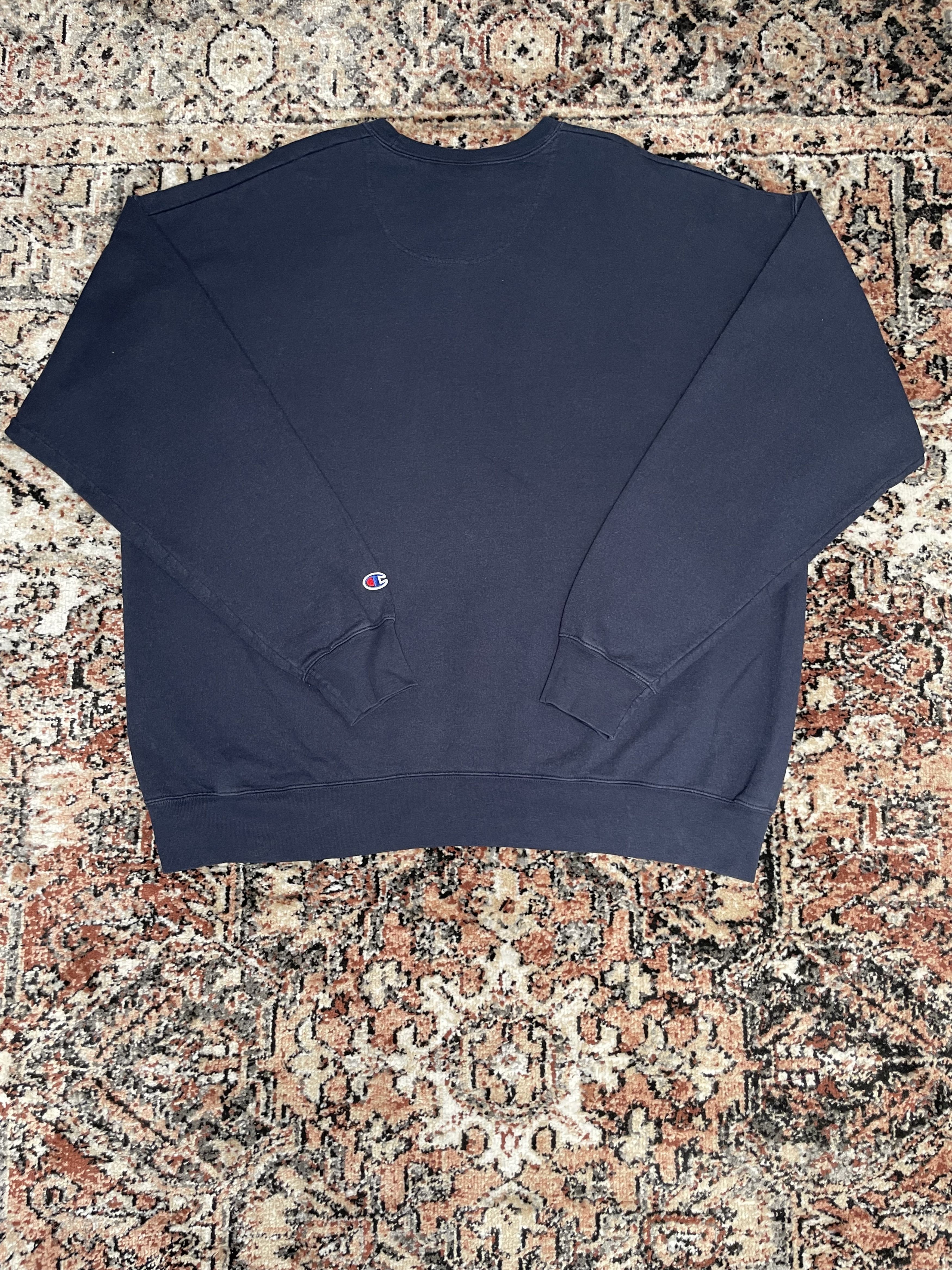 Champion Champion - Navy Blue Crewneck Size US XL / EU 56 / 4 - 2 Thumbnail