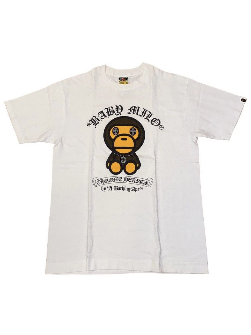 Bape Baby Milo x Chrome Hearts Plush Tee | Grailed