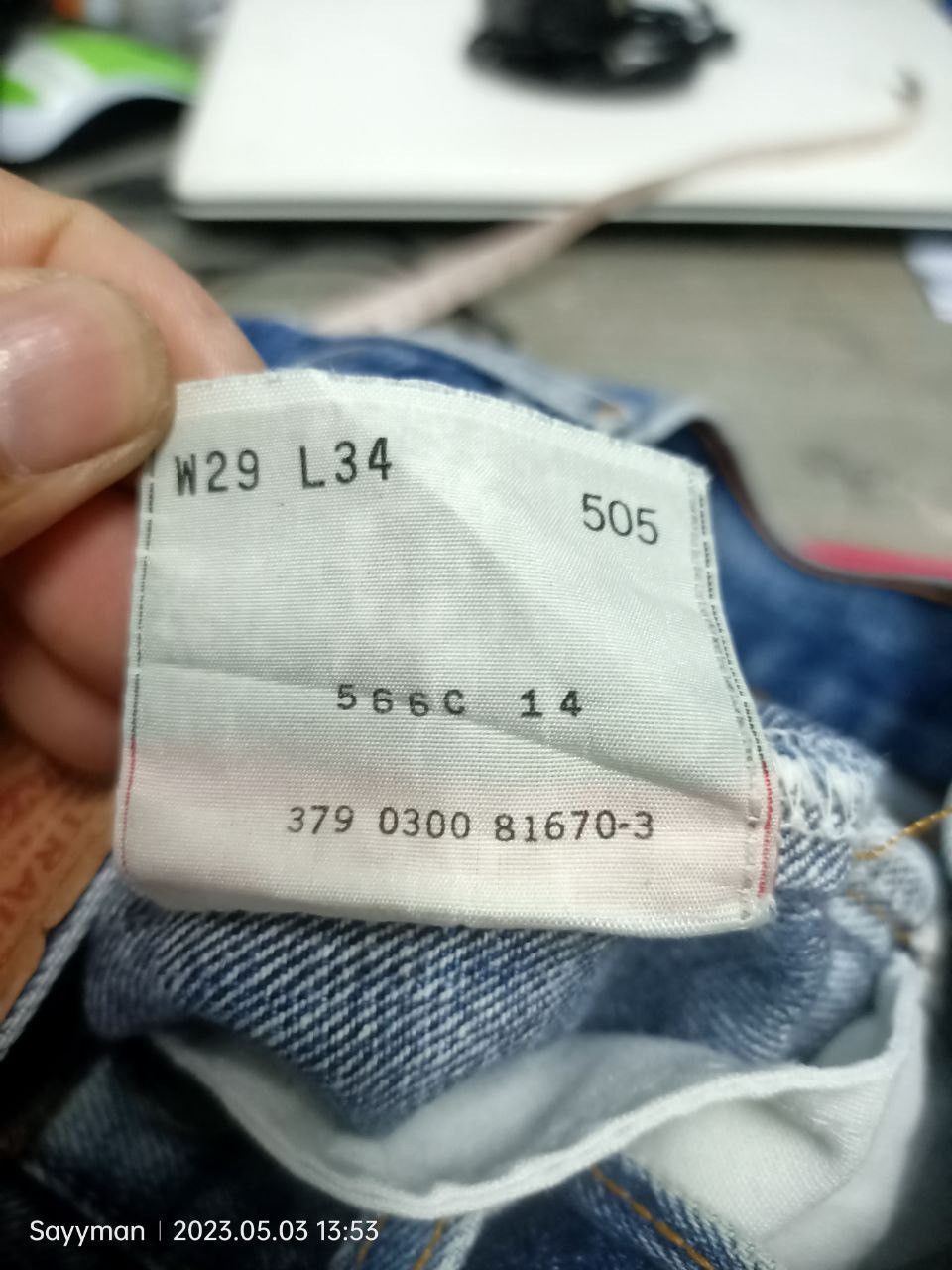 Levi's × Vintage Vtg LEVIS 505 Distressed Jeans Size US 29 - 12 Thumbnail