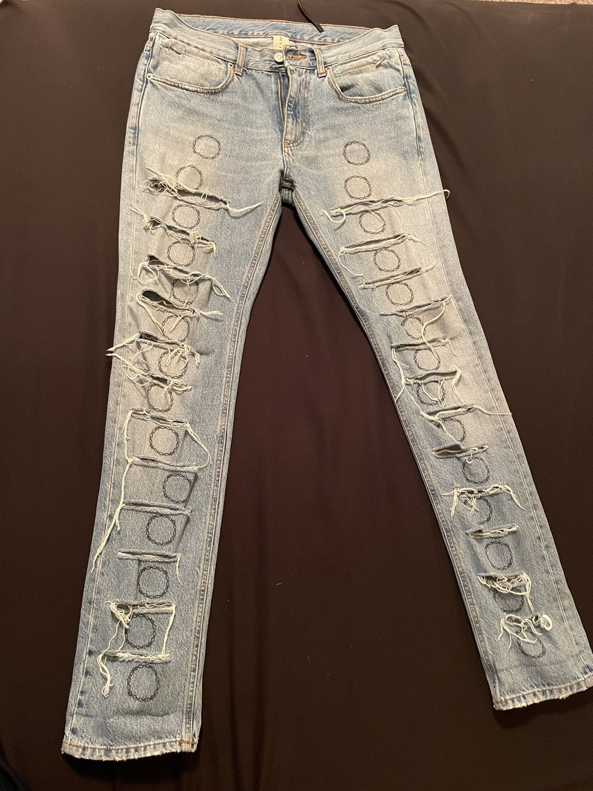 1017 ALYX 9SM Alyx Thorn Slash Jeans SS19 | Grailed