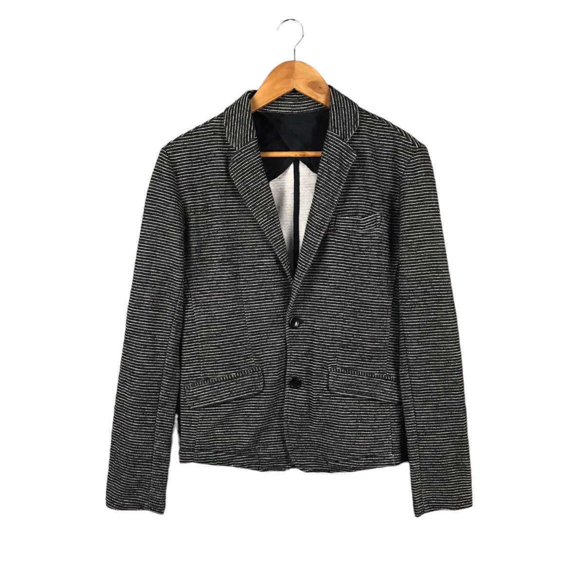 If Six Was Nine × Japanese Brand × Tornado Mart Semanticdesign Punk jaapn Striped blazer jacket Size US S / EU 44-46 / 1 - 1 Thumbnail