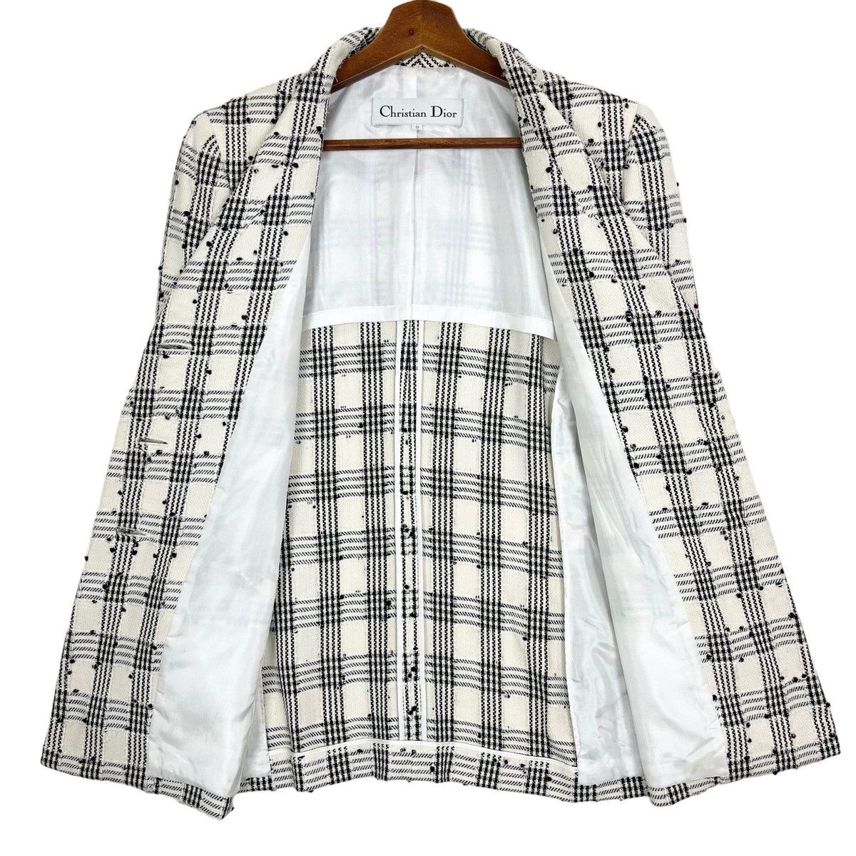 Christian Dior Monsieur × Vintage Vintage Christian Dior Tweed Blazer Jacket Size M / US 6-8 / IT 42-44 - 6 Thumbnail