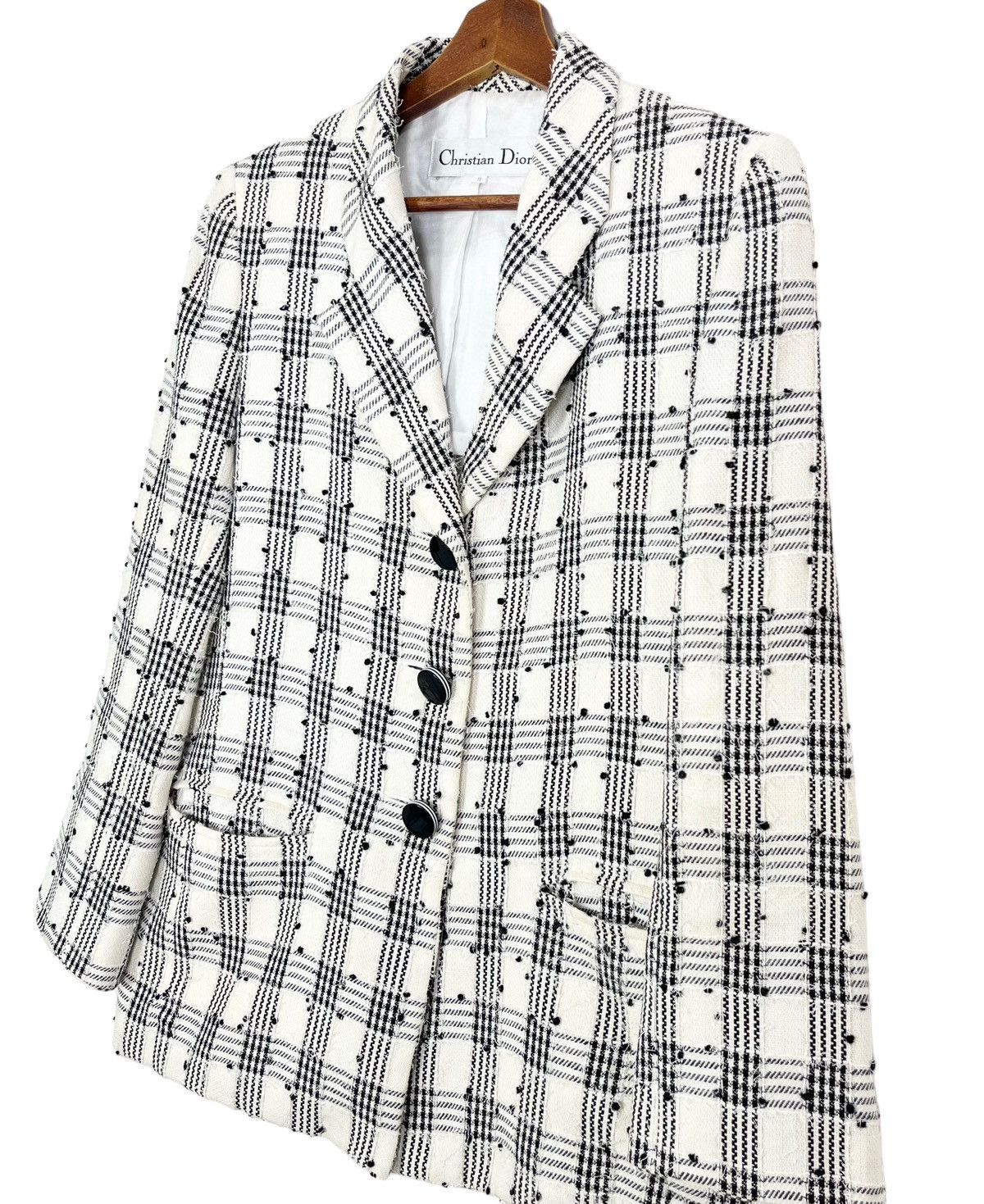 Christian Dior Monsieur × Vintage Vintage Christian Dior Tweed Blazer Jacket Size M / US 6-8 / IT 42-44 - 4 Thumbnail