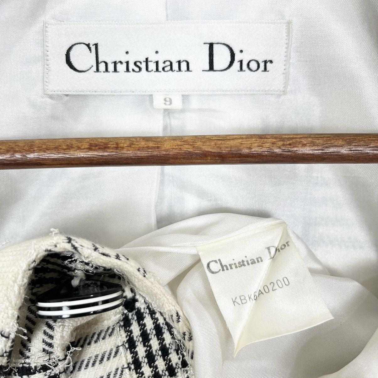 Christian Dior Monsieur × Vintage Vintage Christian Dior Tweed Blazer Jacket Size M / US 6-8 / IT 42-44 - 8 Thumbnail
