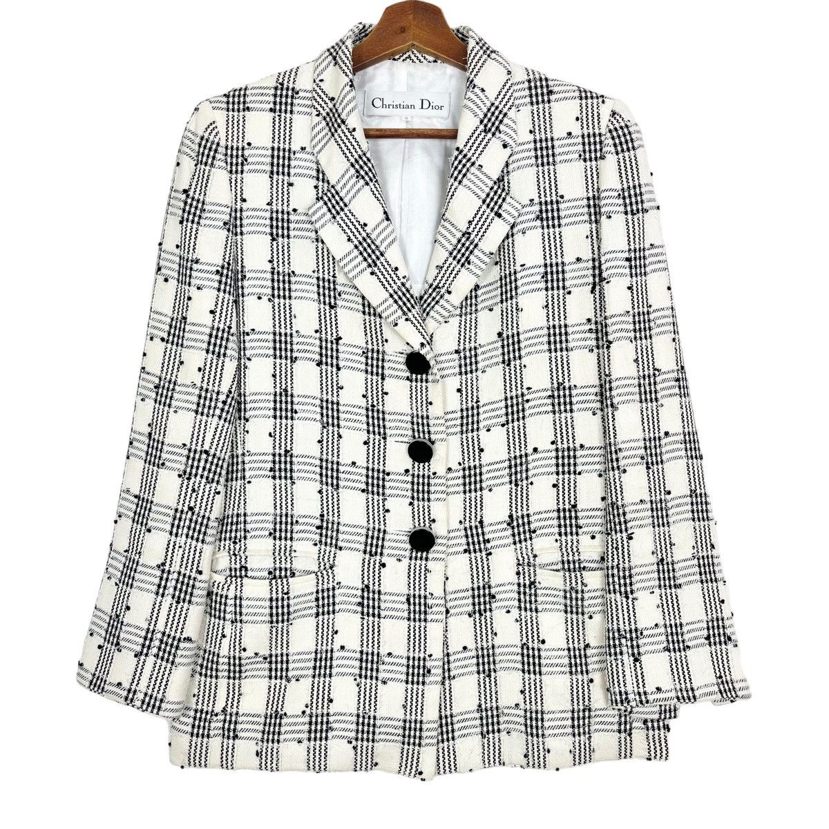Christian Dior Monsieur × Vintage Vintage Christian Dior Tweed Blazer Jacket Size M / US 6-8 / IT 42-44 - 1 Thumbnail