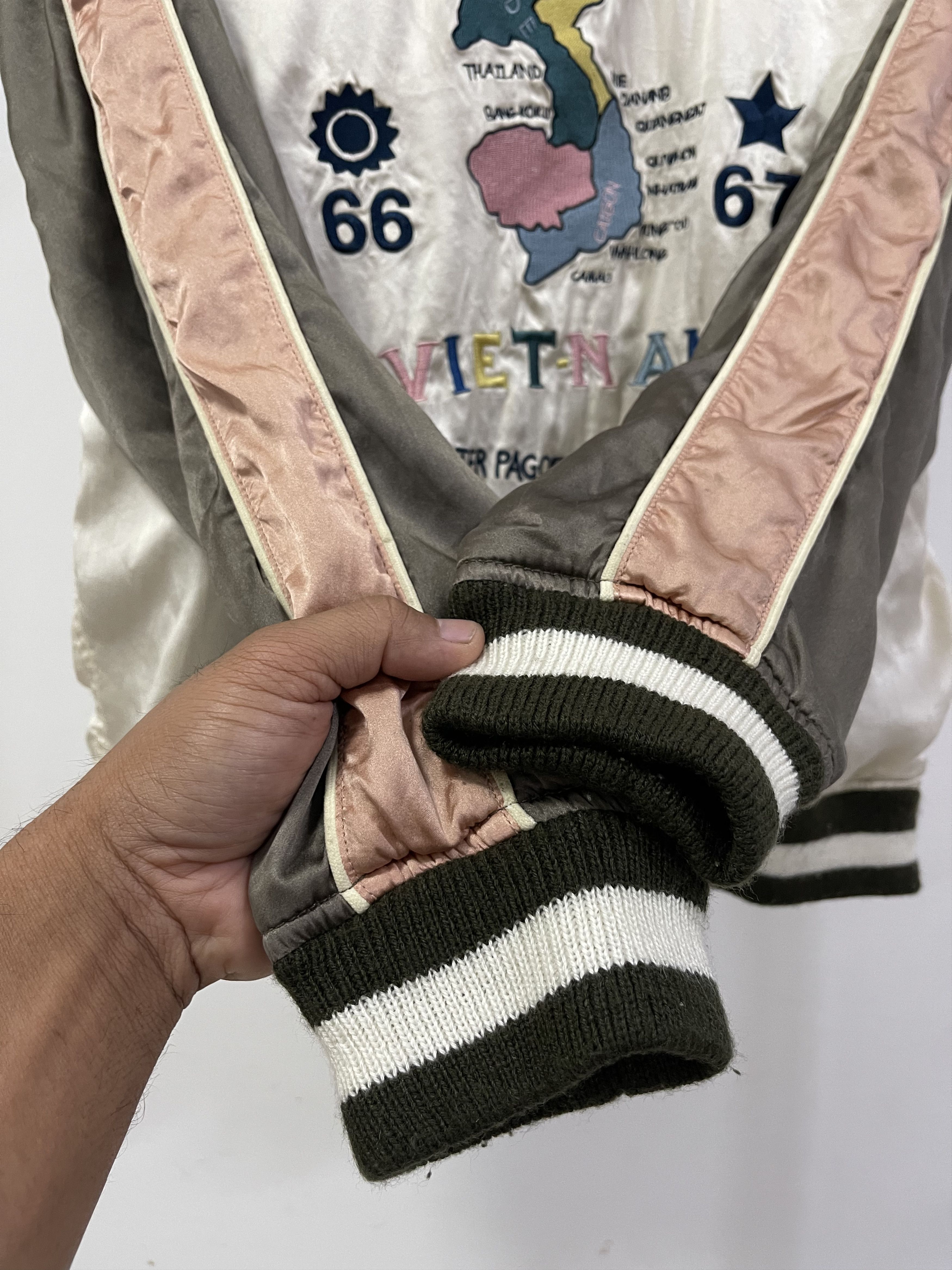 Japanese Brand Vintage Vietnam War Riversible Sukajan Souvenir Jacket Size US S / EU 44-46 / 1 - 3 Thumbnail