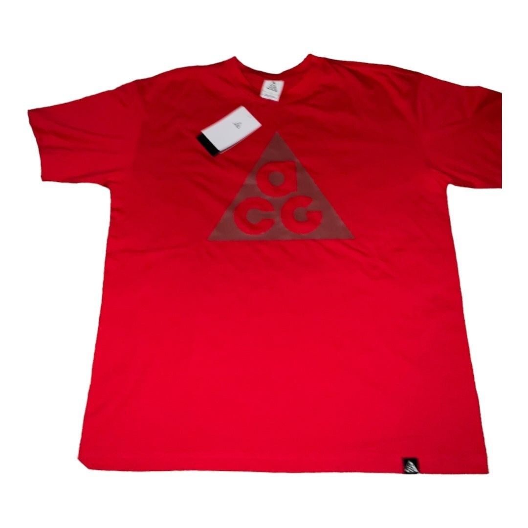 Nike ACG Short Sleeve Red Men’s T-shirt Size Medium DJ3644-