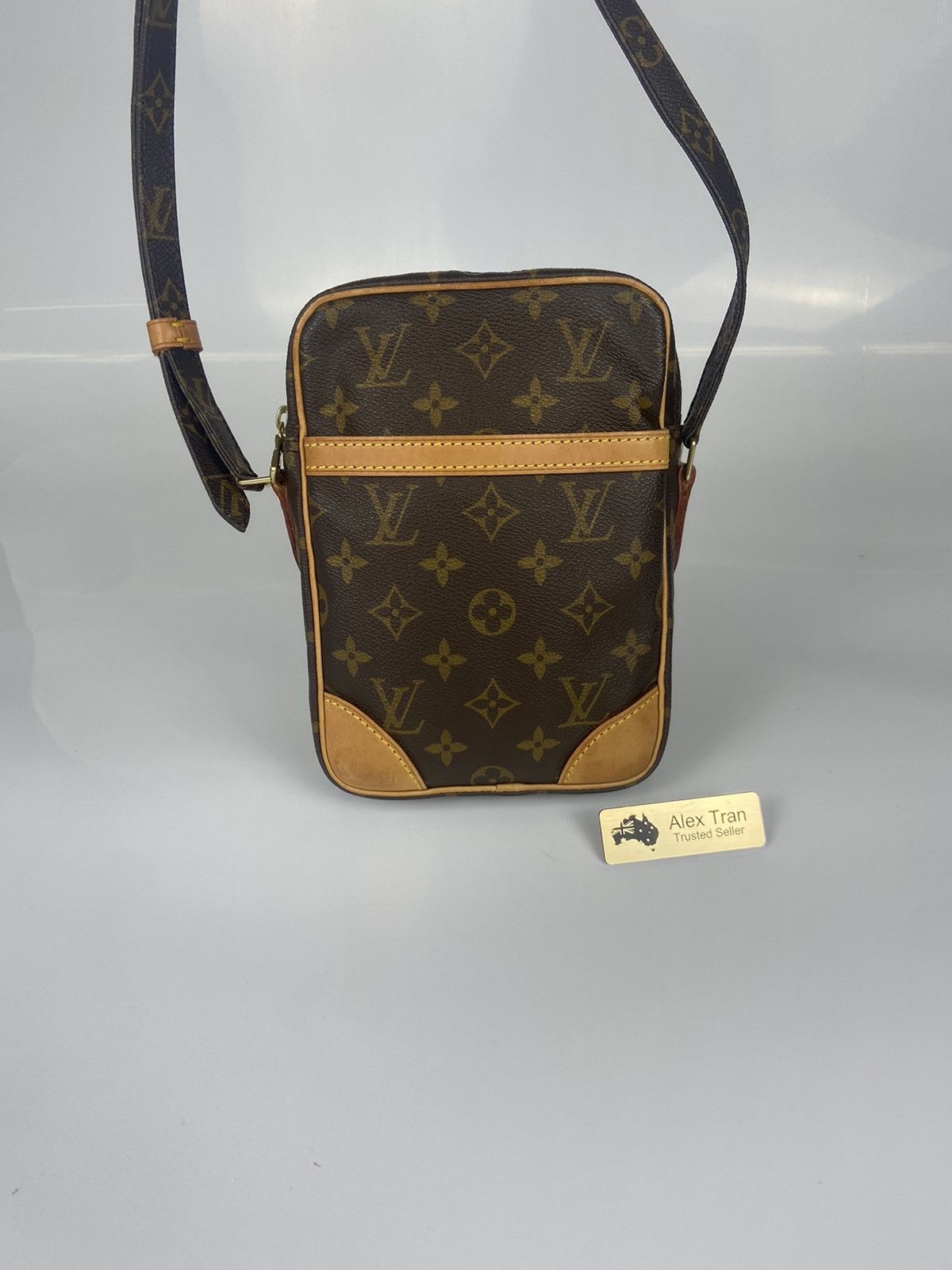 Louis Vuitton Danube Crossbody Monogram Brown Shoulder Bag