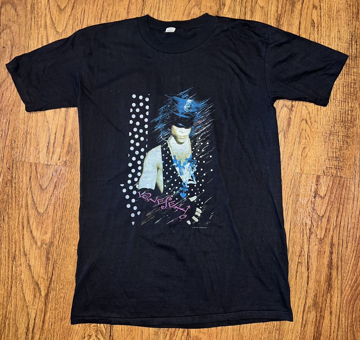 image of Vintage 1988 Prince T-Shirt in Black, Men's (Size XL)