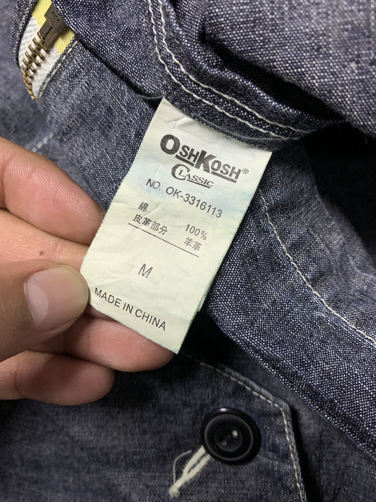 Japanese Brand × Oshkosh Vintage Oshkosh Denim Hoodie Jacket Size US M / EU 48-50 / 2 - 10 Thumbnail