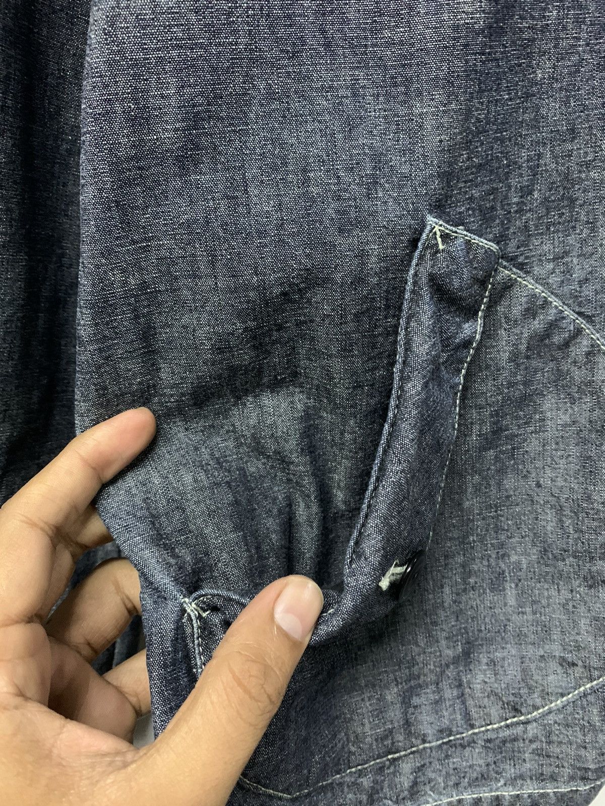 Japanese Brand × Oshkosh Vintage Oshkosh Denim Hoodie Jacket Size US M / EU 48-50 / 2 - 8 Thumbnail