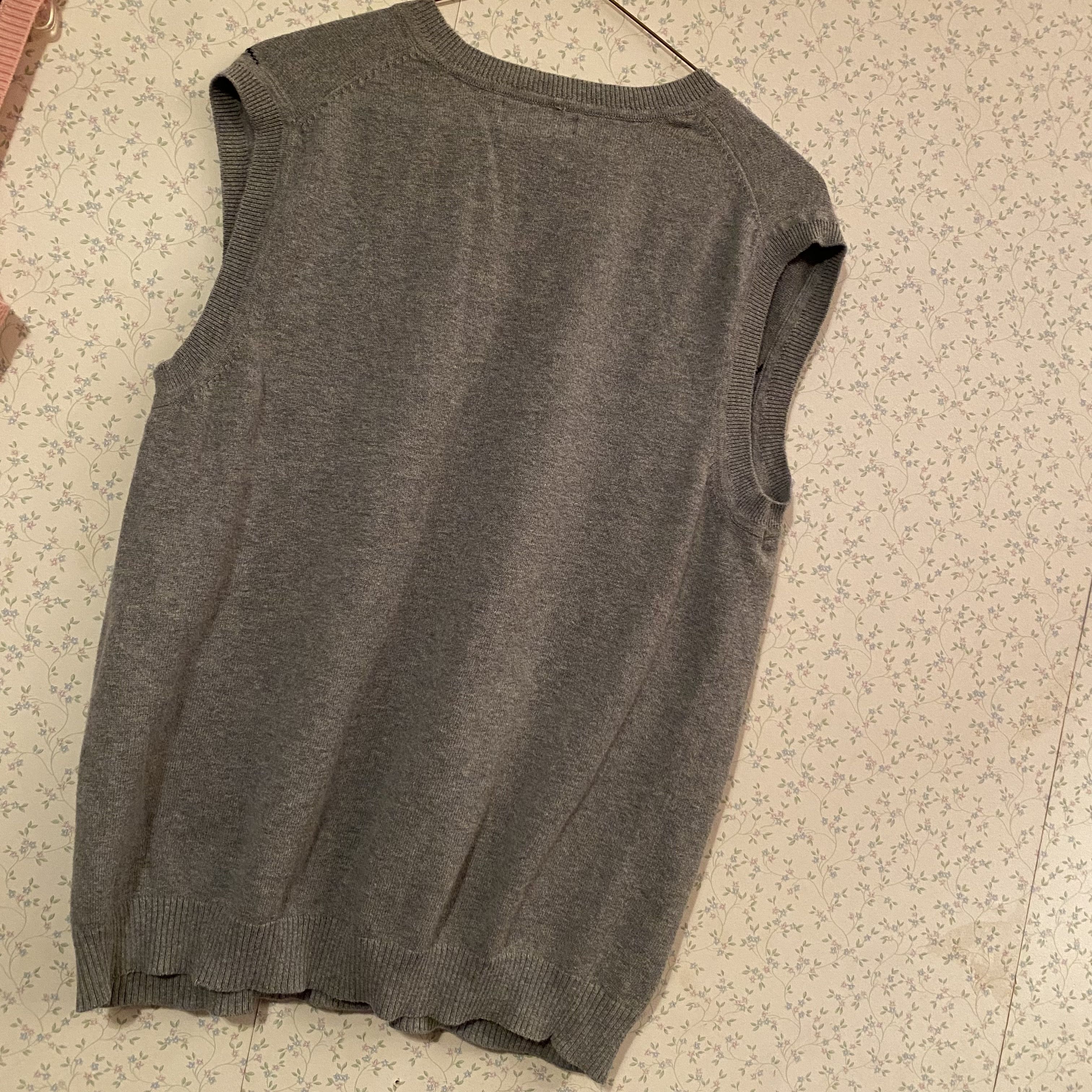 Apt. 9 × Vintage Vintage Apt.9 Medium Argyle Grey Gray Sweater Vest Size US M / EU 48-50 / 2 - 5 Thumbnail