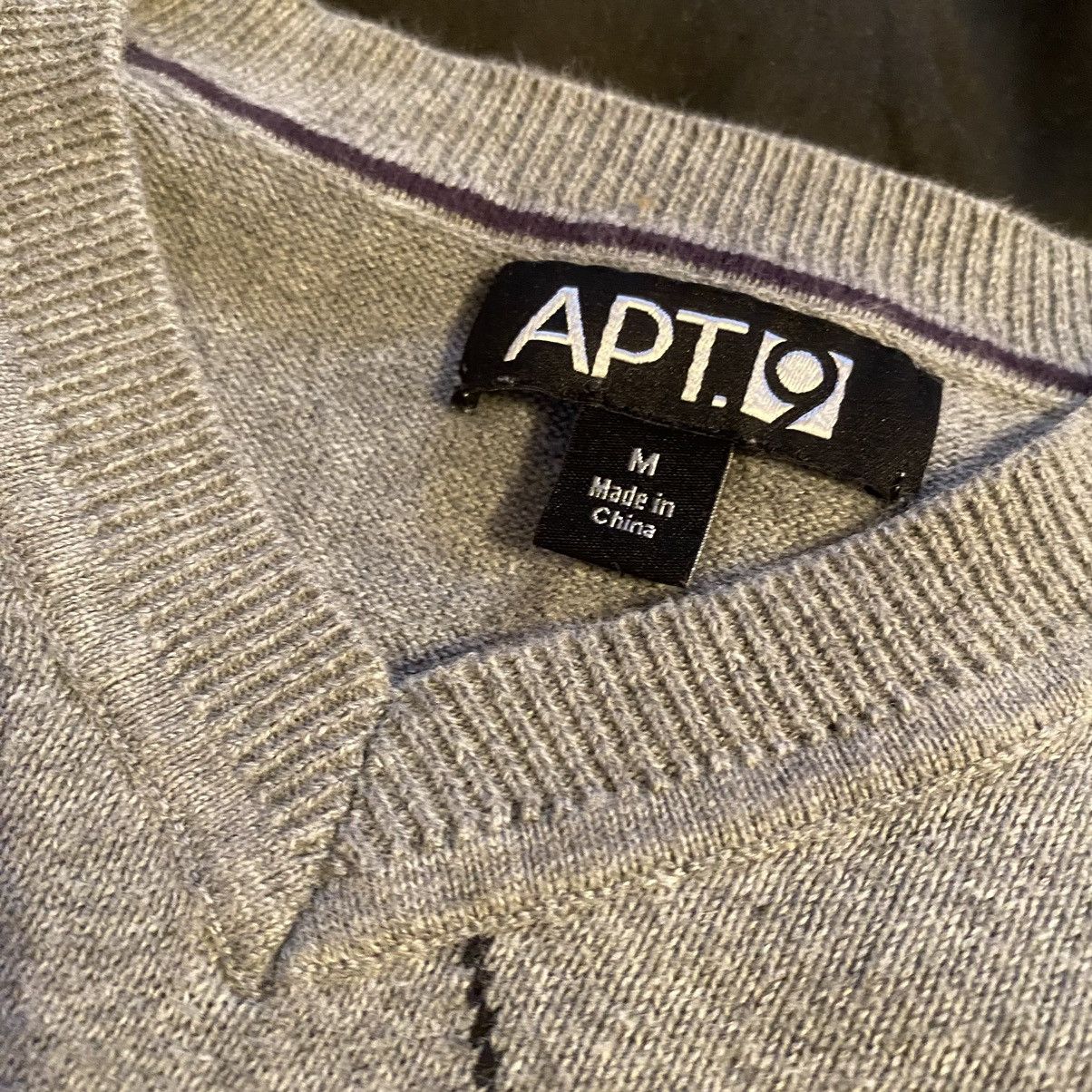 Apt. 9 × Vintage Vintage Apt.9 Medium Argyle Grey Gray Sweater Vest Size US M / EU 48-50 / 2 - 2 Thumbnail