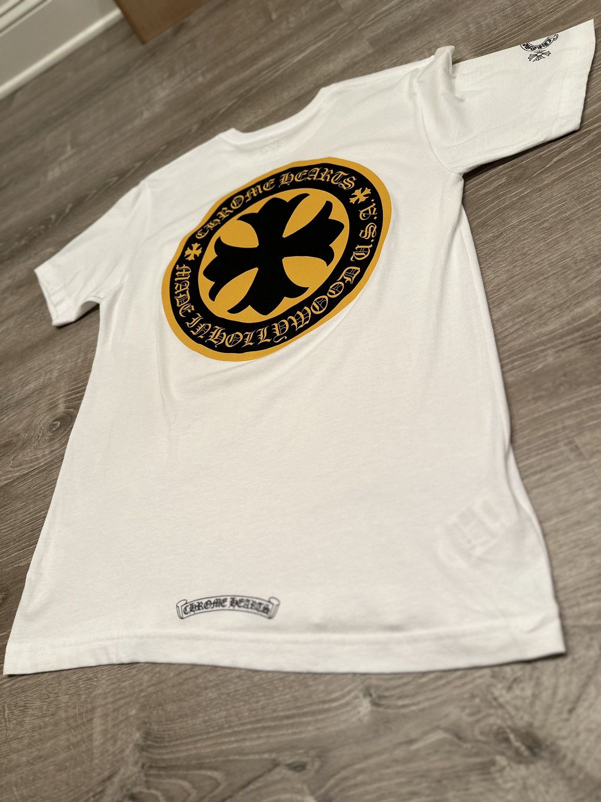 Chrome Hearts Chrome Hearts Yellow Cross Tee | Grailed Chrome Hearts Chrome Hearts Yellow Cross Tee | Grailed