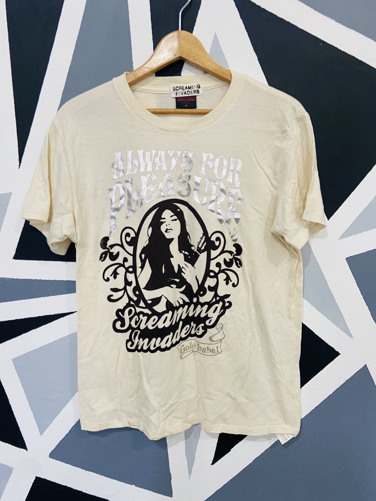 image of Hysteric Glamour Screaming Invaders - Always For Pleasure in Beige, Men's (Size Medium)