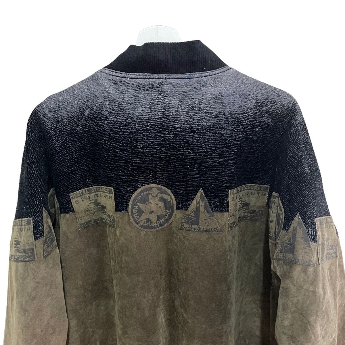 Vintage 💥80s SMALL LIN DESIGNER BOMBER JACKET Size US XL / EU 56 / 4 - 9 Thumbnail