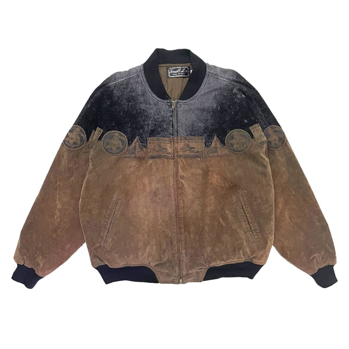 💥80s SMALL LIN DESIGNER BOMBER JACKET
