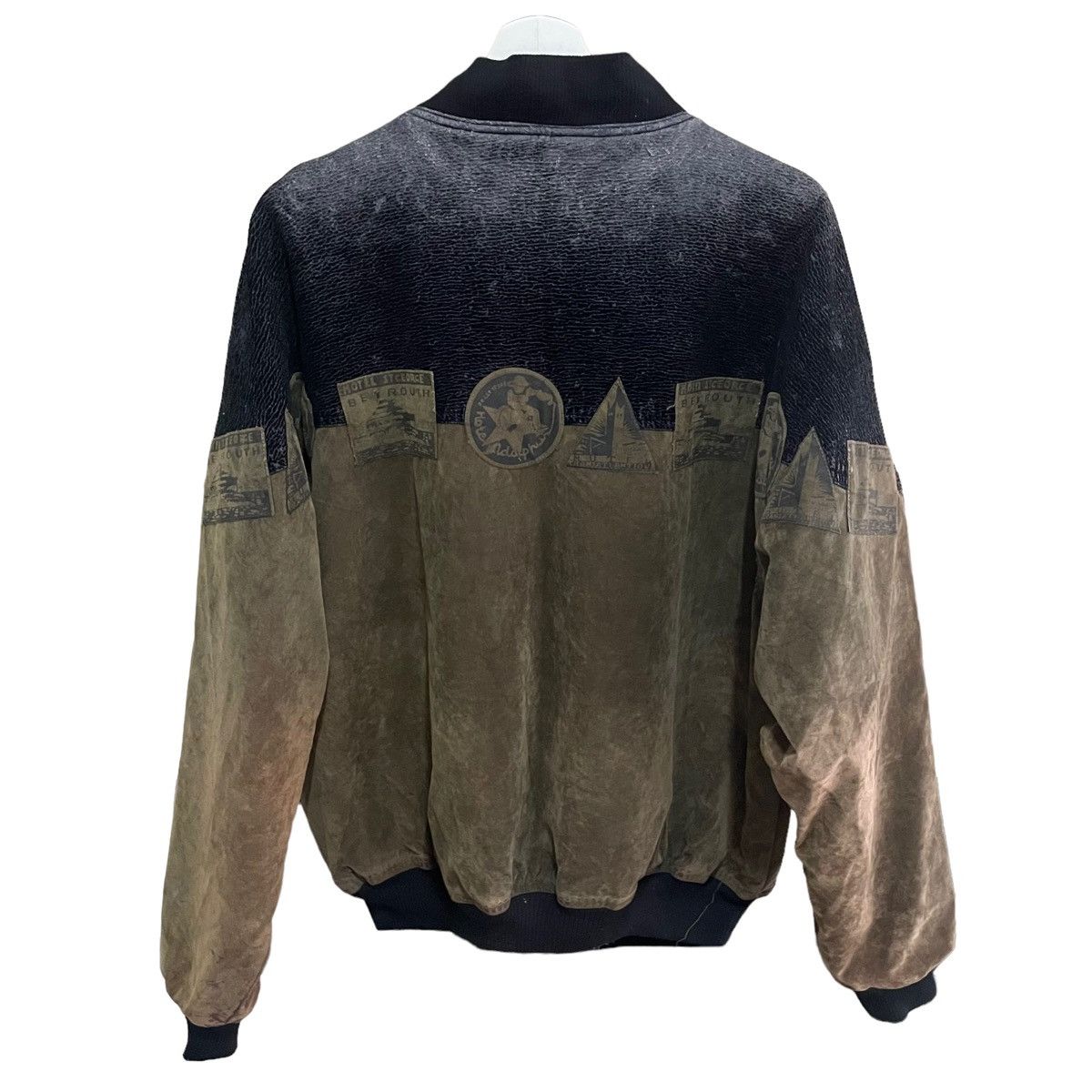 Vintage 💥80s SMALL LIN DESIGNER BOMBER JACKET Size US XL / EU 56 / 4 - 7 Thumbnail