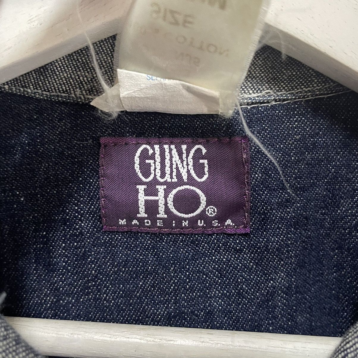 Japanese Brand × Vintage 💥90s GUNG HO USA WORKER CHORE BUTTON JACKET Size US M / EU 48-50 / 2 - 8 Thumbnail