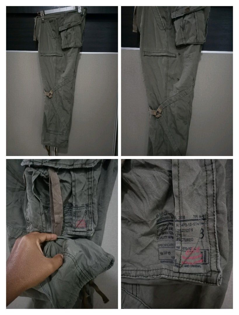 Designer Elite Models Bondage Tactical Cargo Pants W32 Size US 32 / EU 48 - 10 Thumbnail