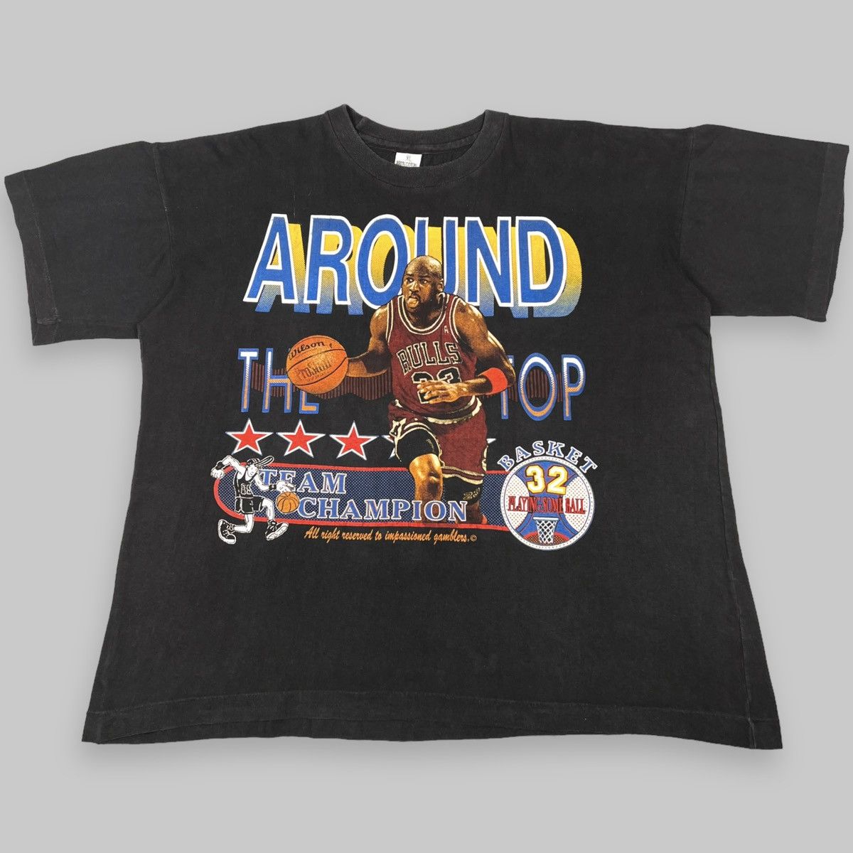 Jordan Brand Vintage Early 90s Michael Jordan ‘Around the Top’ Euro Tee Size US XL / EU 56 / 4 - 2 Thumbnail