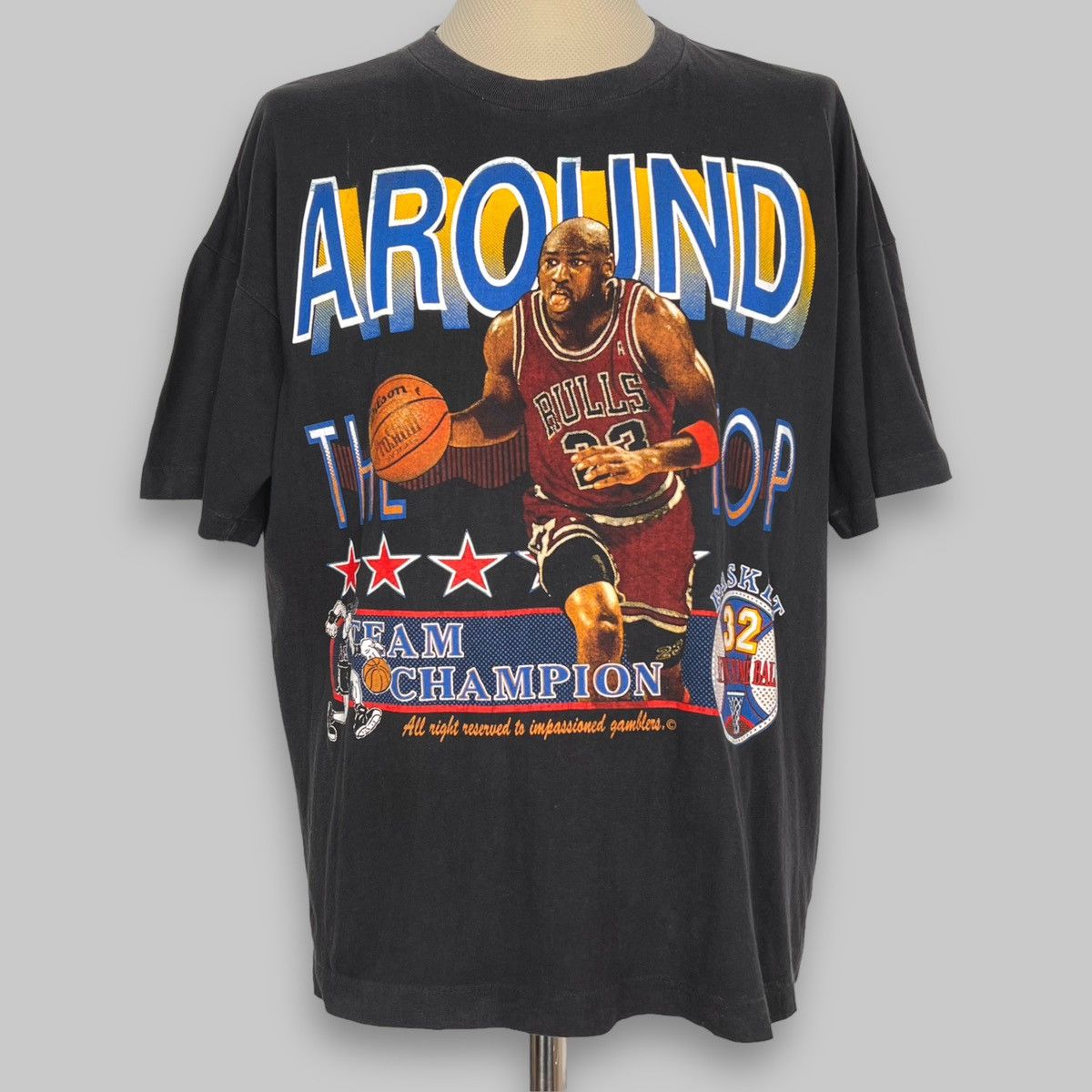 Jordan Brand Vintage Early 90s Michael Jordan ‘Around the Top’ Euro Tee Size US XL / EU 56 / 4 - 1 Thumbnail